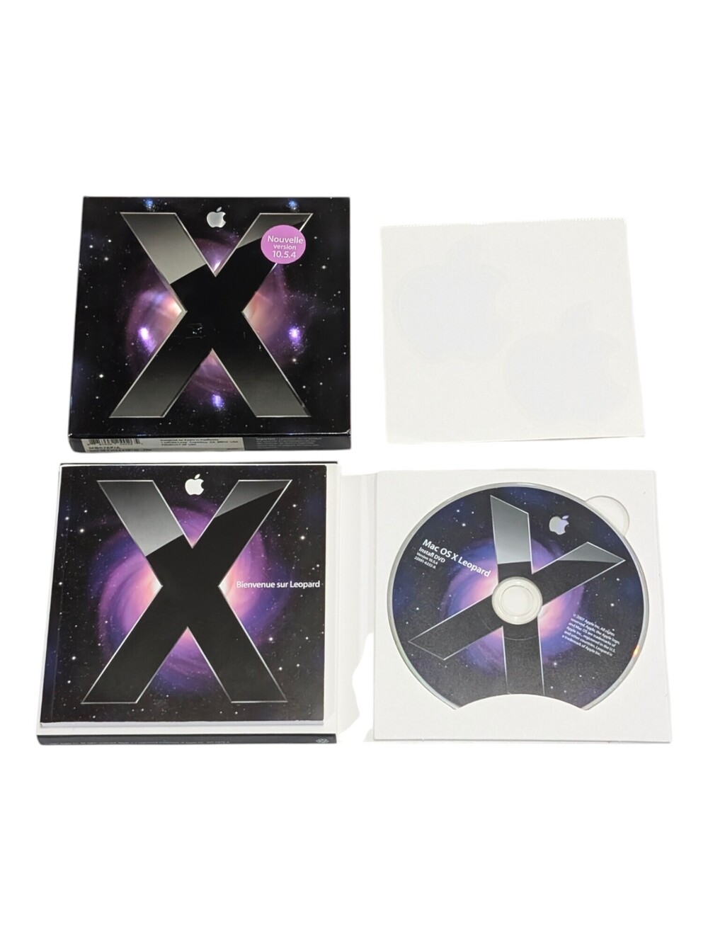 Apple Mac OS X Leopard Version 10.5 Operating System Install DVD French Manual